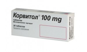 КОРВИТОЛ табл. 100мг х 30