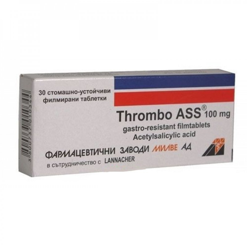Thrombo ASS (Тромбо ASS), 100мг, 30 таблетки -