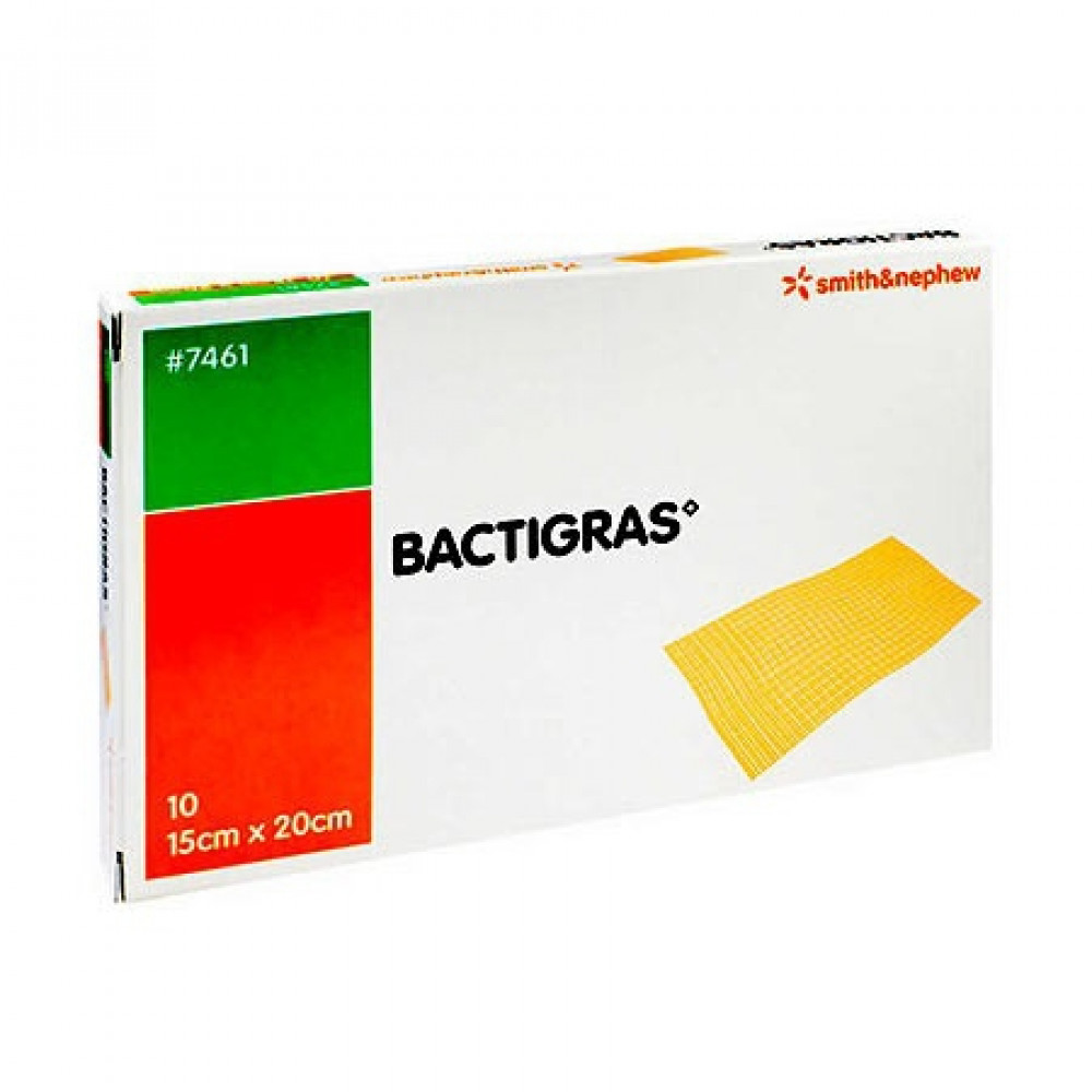 Бактиграс лепенка 15см/20см Х 1 / Bactigras 15/20 - Лепенки и марли