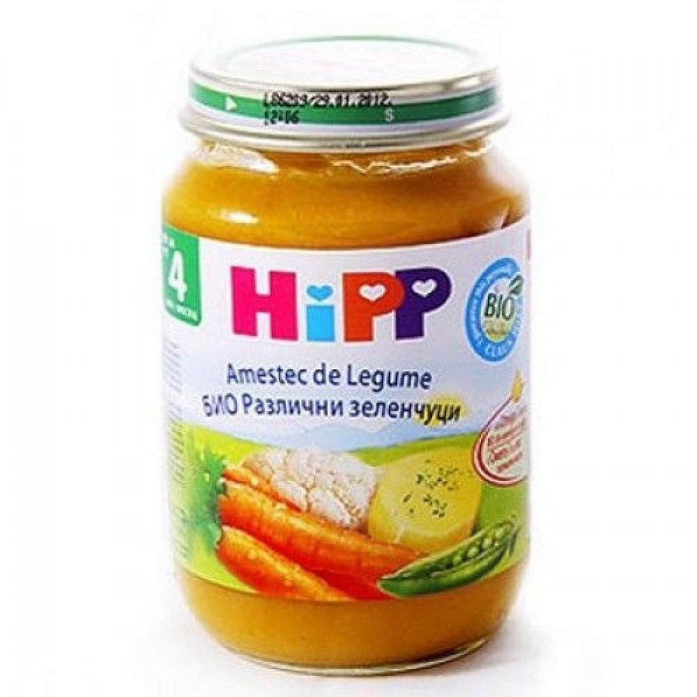 HiPP Био пюре различни зеленчуци, след 4 месец 125гр -