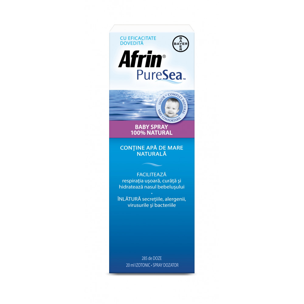 Afrin Pure Sea бебе спрей 20 мл. - За нос и хрема