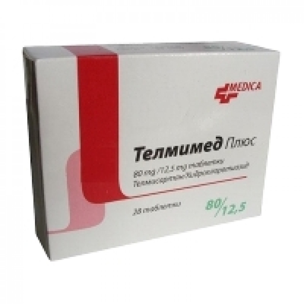 Telmimed Plus 80 mg/12,5 mg 28 tablets / Телмимед Плюс 80 mg/12,5 mg 28 таблетки - Лекарства с рецепта