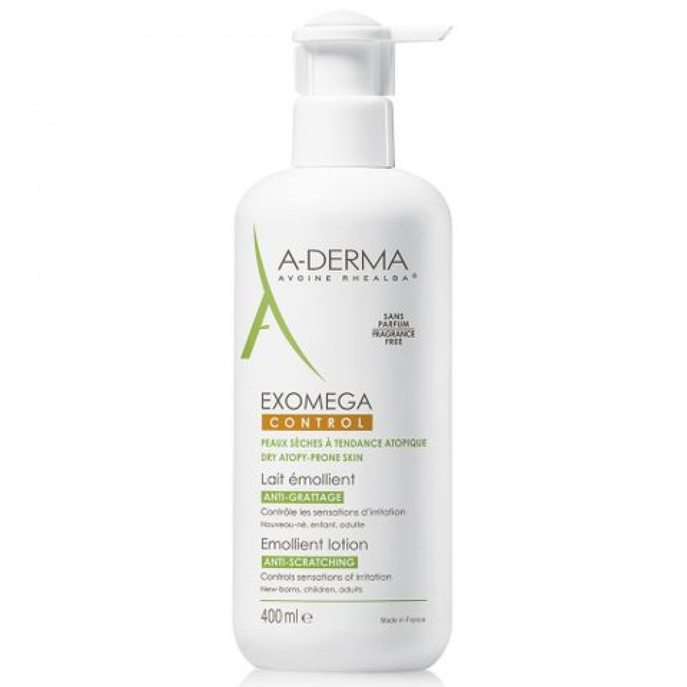 A-Derma Exomega Control Емолиентно мляко за суха и атопична кожа 400 мл - Хидратация