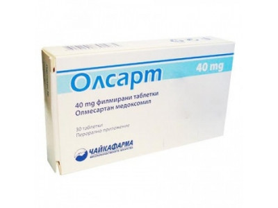 ОЛСАРТ TABL. FILM. COAT. 40 MG X30