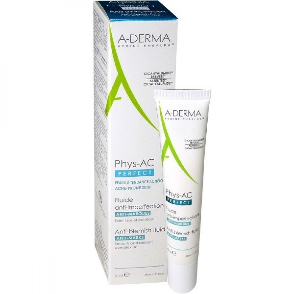 A-Derma Phys-AC Perfect Флуид срещу несъвършенства 40 мл - Гелове за лице