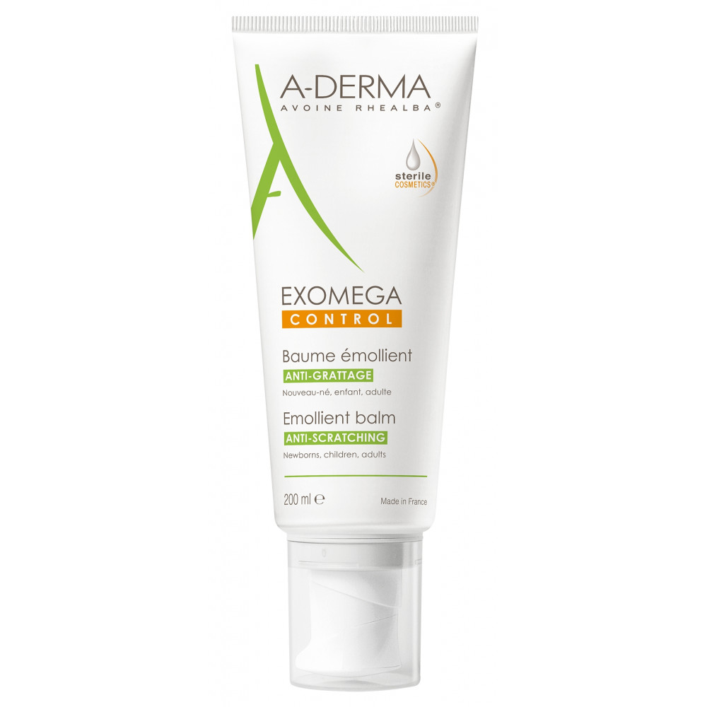 A-Derma Exomega Control емолиентен балсам за лице и тяло за суха и атопична кожа 200 мл. -