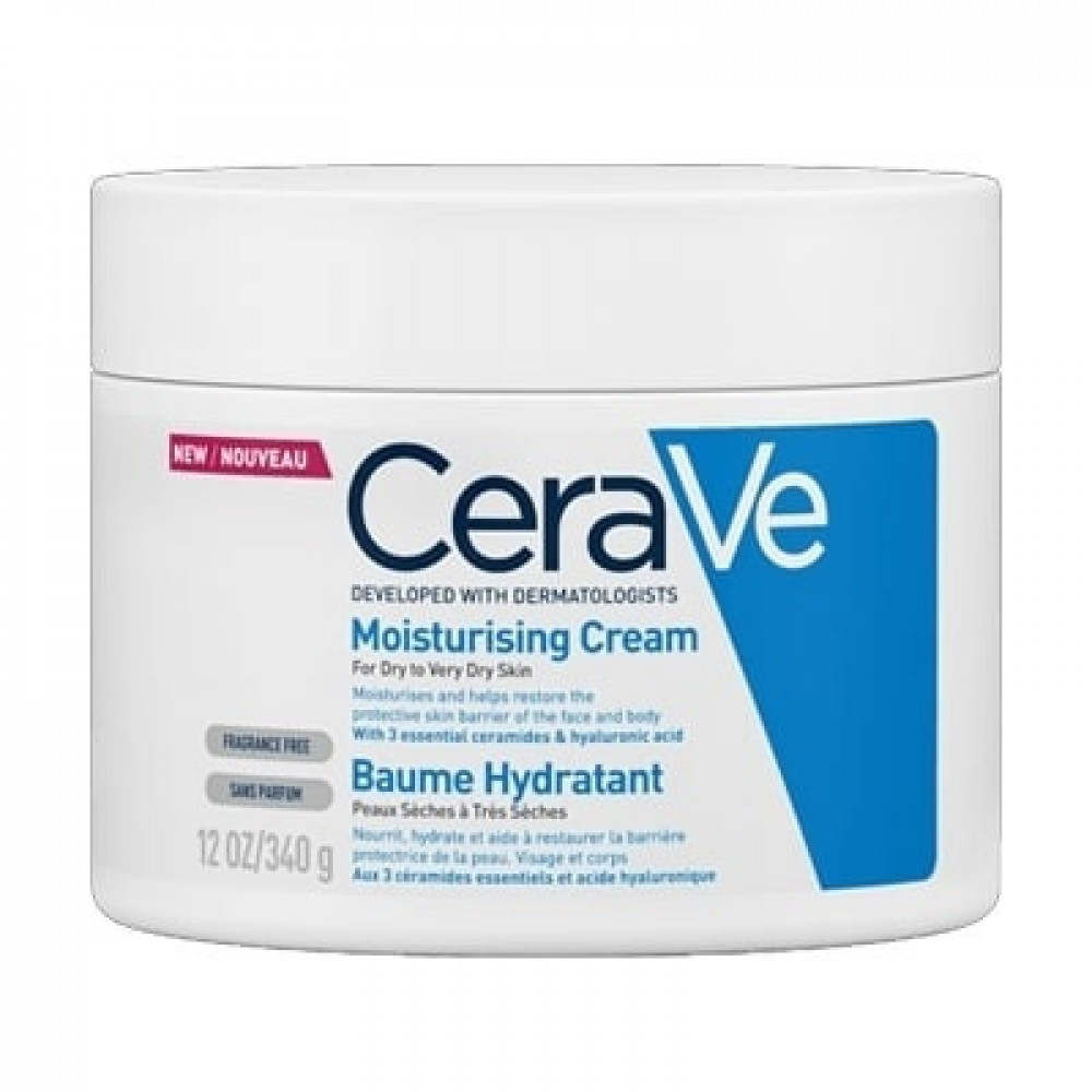 Cerave Крем хидратиращ лице и тяло /буркан/ 340г -