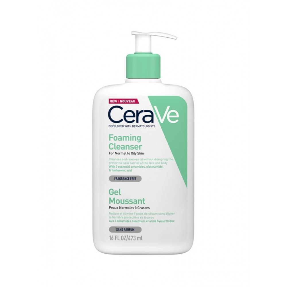 Cerave Гел-Пяна измиваща лице и тяло 473 мл -