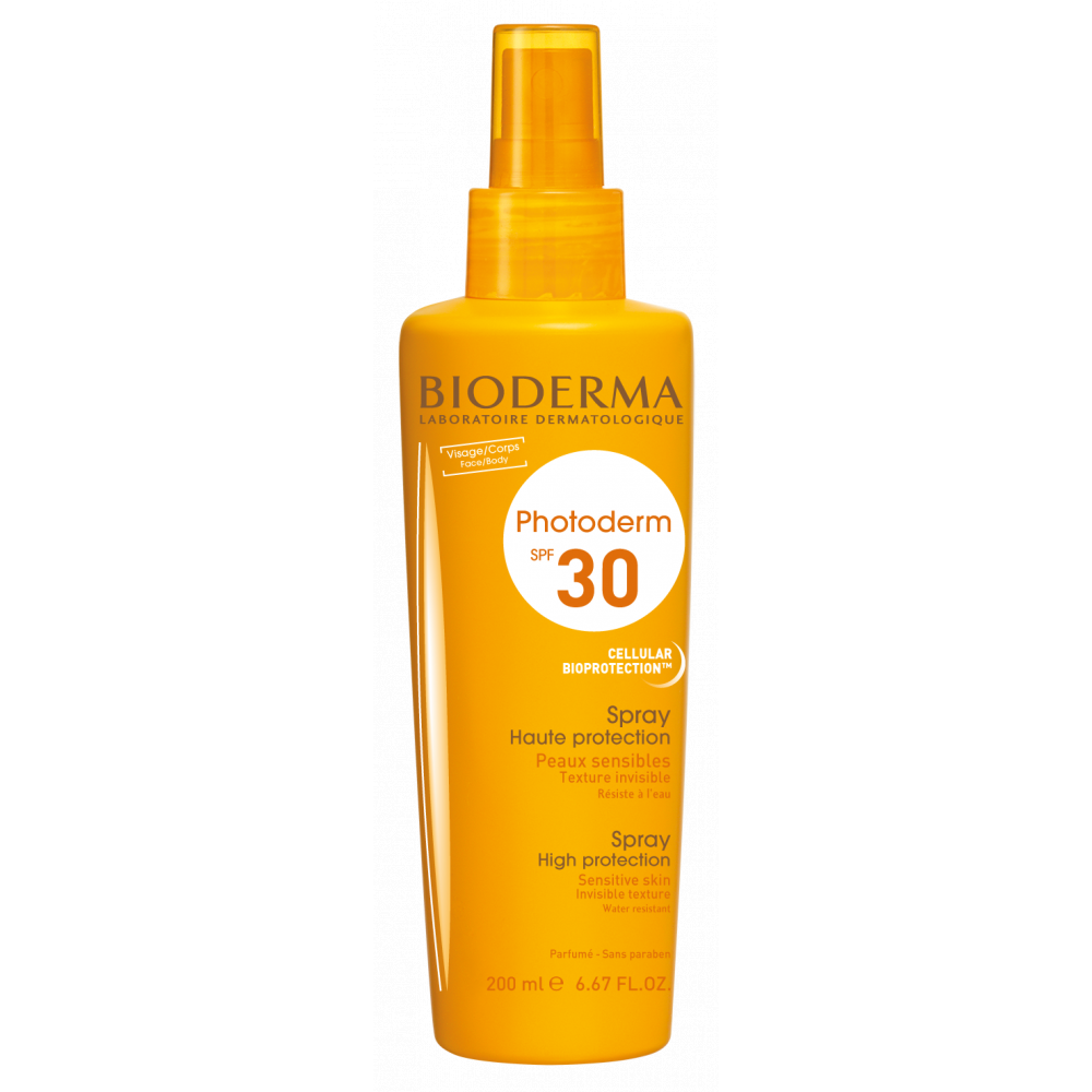 Bioderma Photoderm SPF30 слънцезащитен спрей за тяло 200 мл -