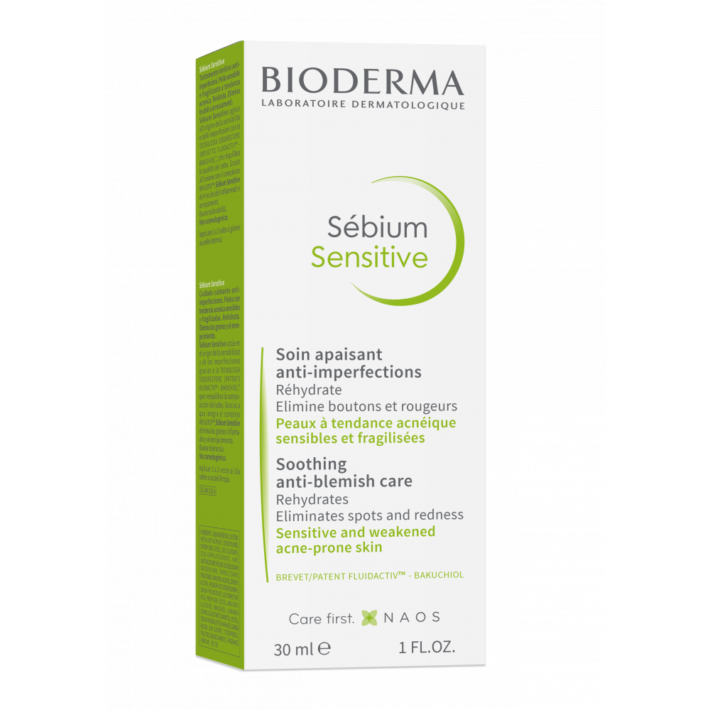 Bioderma Sebium Sensitive Крем против несъвършенства за чувствителна кожа 30 мл -