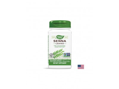 Senna Leaf - Сена (лист) - срещу запек, 450 mg, 100 капсули Nature’s Way
