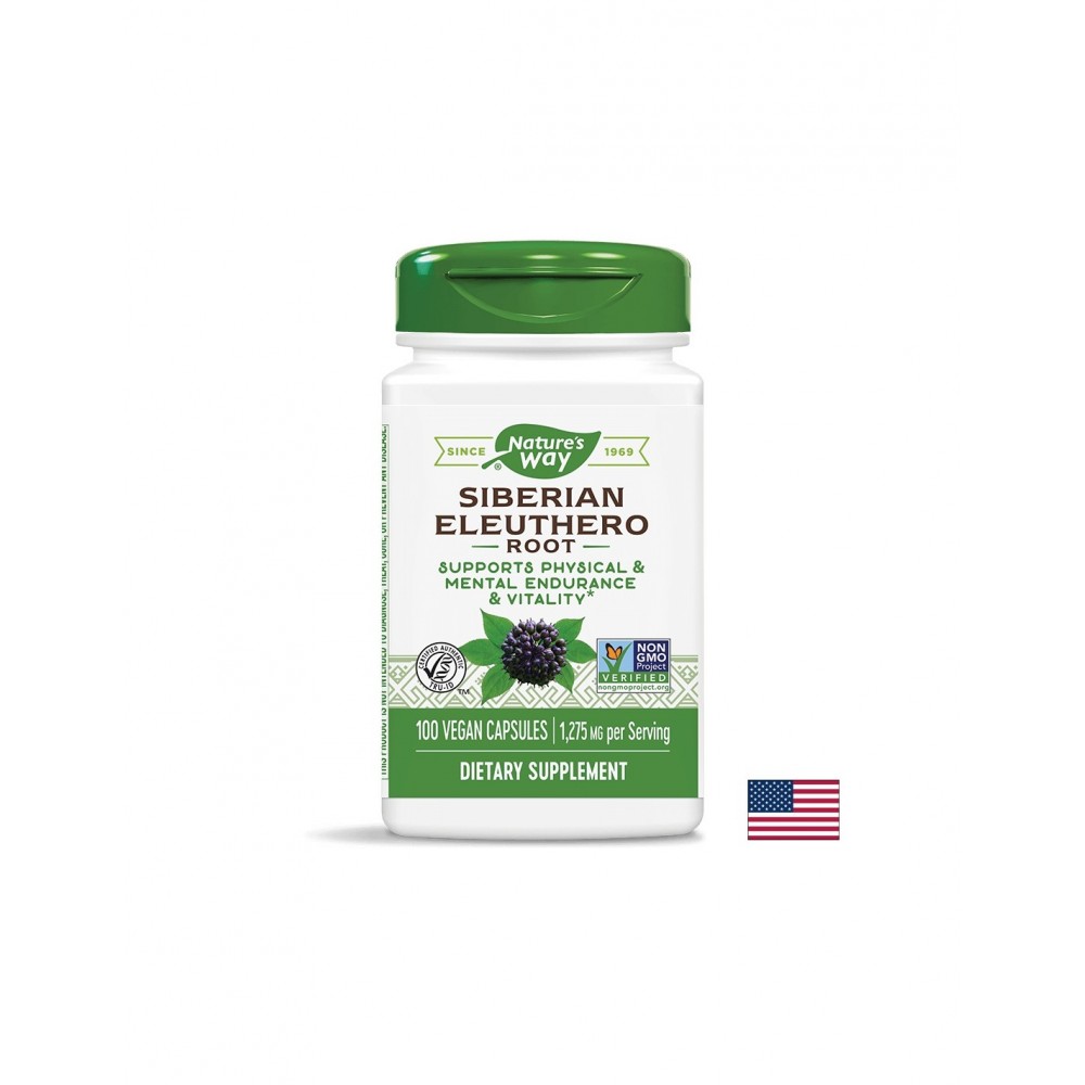Siberian Eleuthero Root/ Женшен сибирски (корен) 425 mg х 100 капсули Nature’s Way