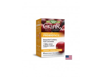 CranRx® Women`s Care with probiotics с червена боровинка + 7 млрд. акт. пробиотици х 60 капсули Nature’s Way