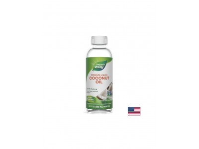 Liquid Coconut Oil / Кокосово масло (течно), 93 % MCTs‡ (мастни киселини), 300 ml Nature’s Way