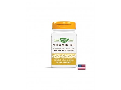 Vitamin D3/ Витамин D3 1000 IU x 90 таблетки Nature’s Way