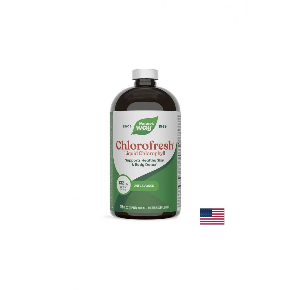 Chlorofresh® Liquid Chlorophyll - Хлорофреш® Течен Хлорофил, 473 ml Nature’s Way