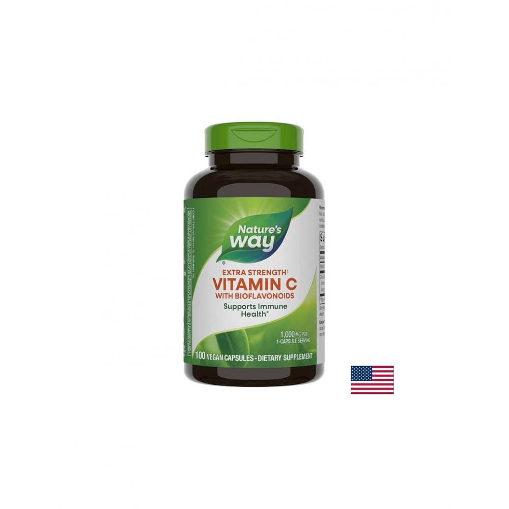 Vitamin C with Bioflavonoids/ Витамин С 1000 mg & Биофлавоноиди х 100 капсули Nature’s Way