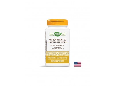 Vitamin C with Rose Hips/ Витамин С 1000 mg & Шипка x 100 капсули Nature’s Way
