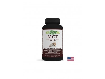 MCT Oil / Средноверижни триглицериди от кокосово масло x 180 софтгел капсули Nature’s Way