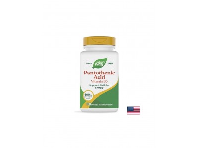 Pantothenic Acid (Vitamin B5) - Пантотенова киселина (Витамин В5), 100 капсули Nature’s Way