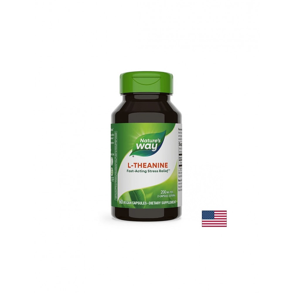 L-Theanine - Л-Теанин, 60 капсули Nature’s Way