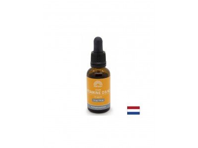 Кости и стави - Витамин D3 (300 IU) + K2 (3.6 µg) Веган, 25 ml капки