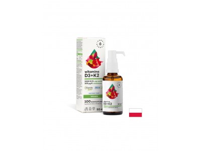 Кости и стави - Витамин D3 + K2 (веган формула), 50 ml капки