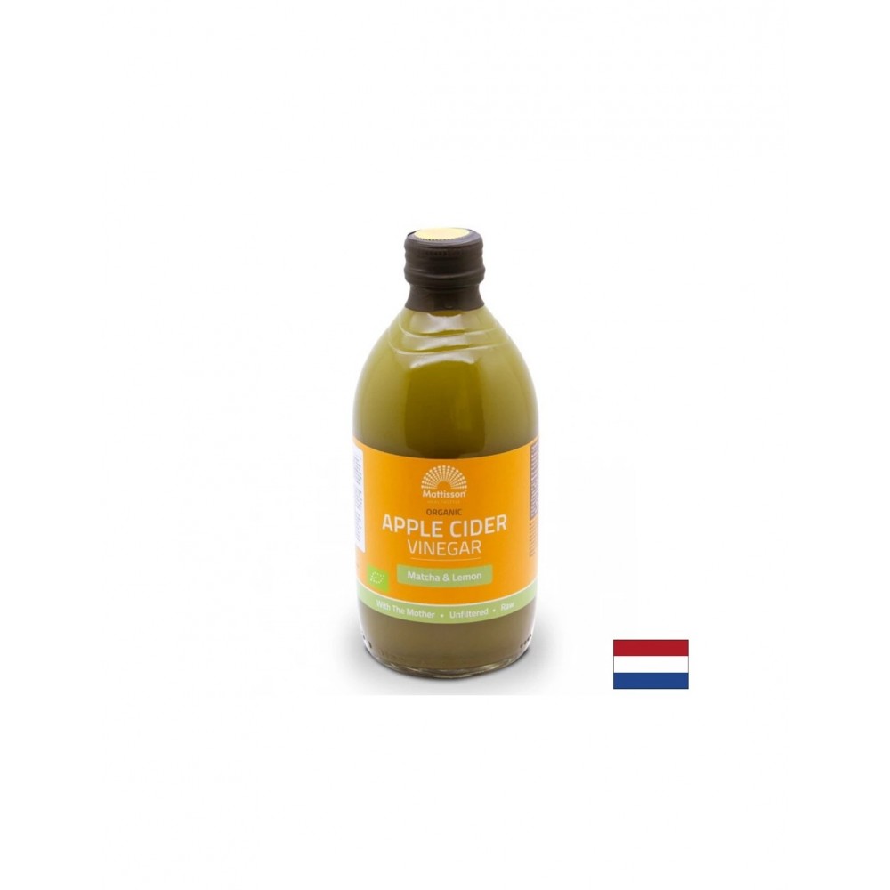 Ябълков оцет + матча и лимон БИО 500 ml