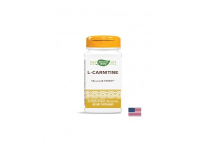 L-Carnitine/ Л-Карнитин 500 mg х 60 капсули Nature’s Way