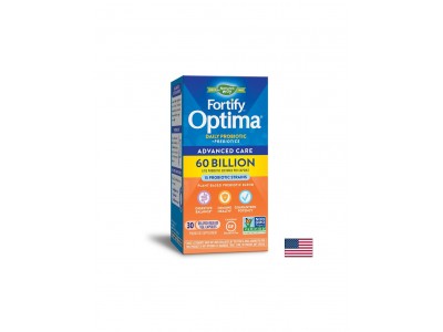 Fortify™ Optima® Advanced Care Probiotic - Фортифай - Оптима пробиотик + пребиотици, 60 милиарда активни пробиотици, 30 капсули Nature’s Way
