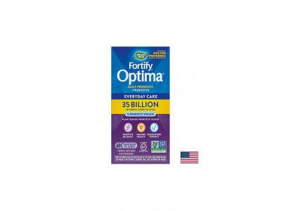 Fortify™ Optima® Daily Probiotic + Prebiotic - Фортифай пробиотик + пребиотици, 35 милиарда активни пробиотици, 60 капсули Nature’s Way