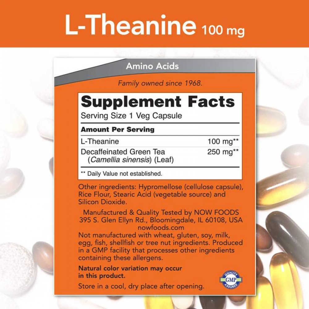 L-Theanine 100 mg - Теанин
