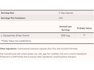 L-Glutamine 500 mg