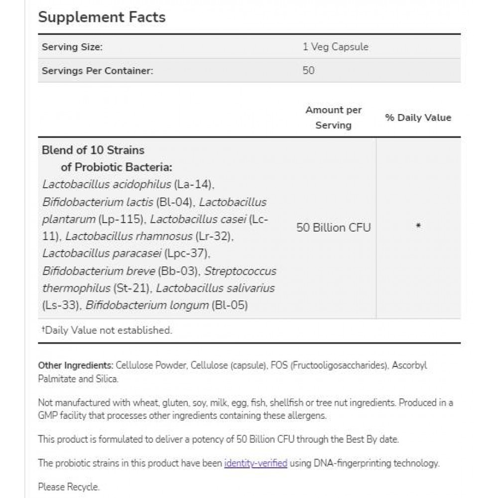 Probiotic-10 50 Billion - Пробиотици