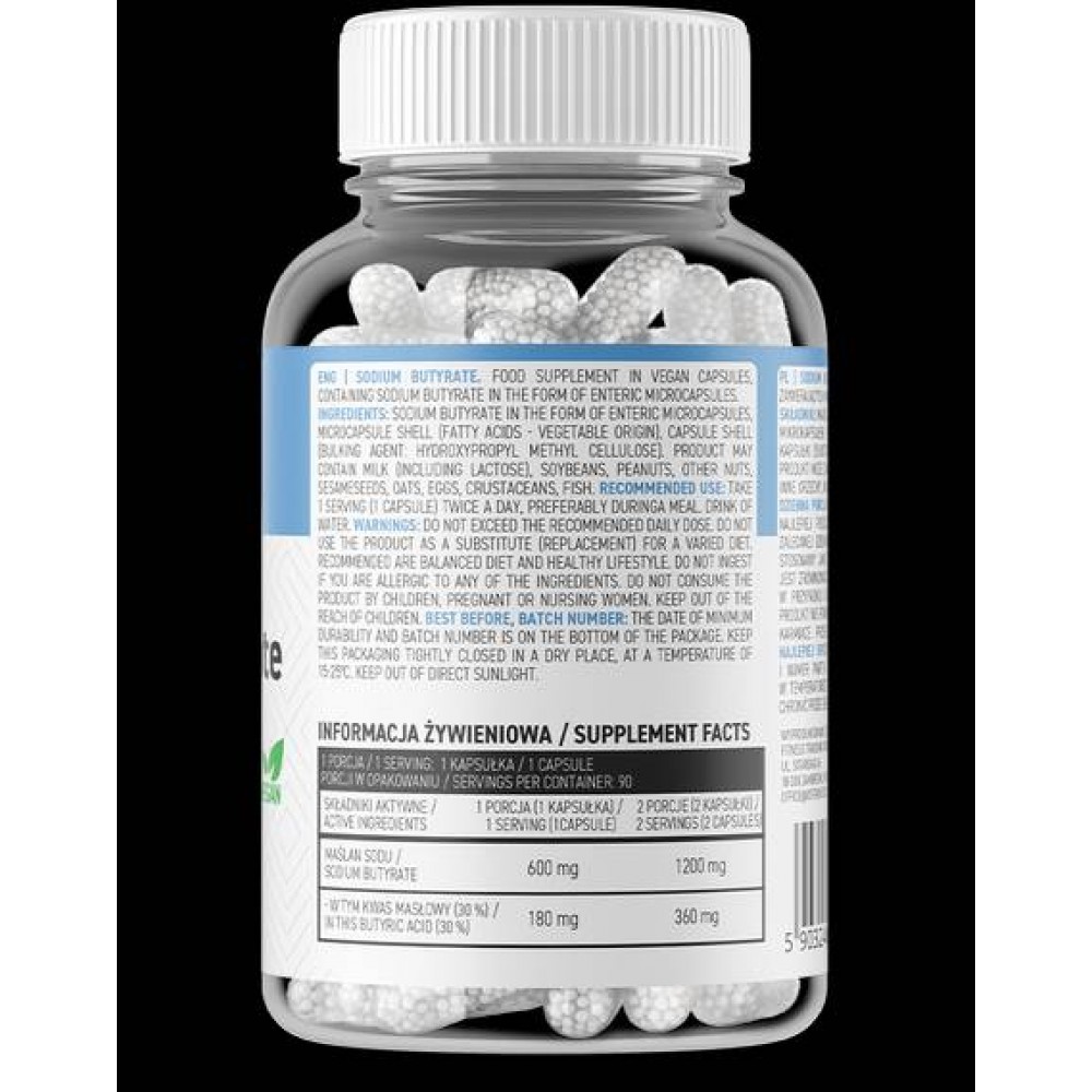 Sodium Butyrate 600 mg - За стомашно-чревния тракт