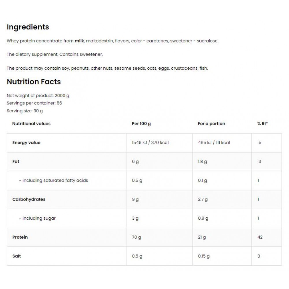 Whey Protein | 100% Whey Protein Concentrate + Funnel Pillbox FREE Лешников крем - Суроватъчен протеин