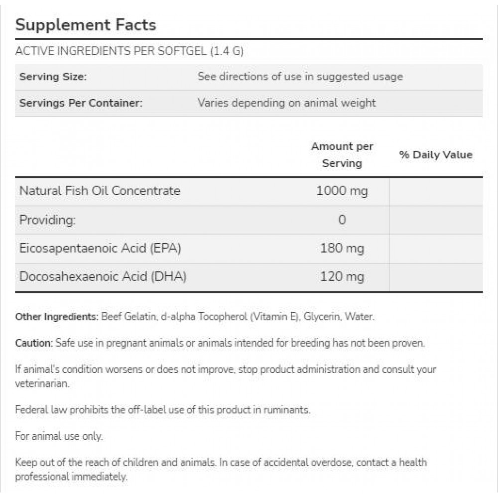 Omega-3 Support | For Dogs & Cats - Добавки за животни