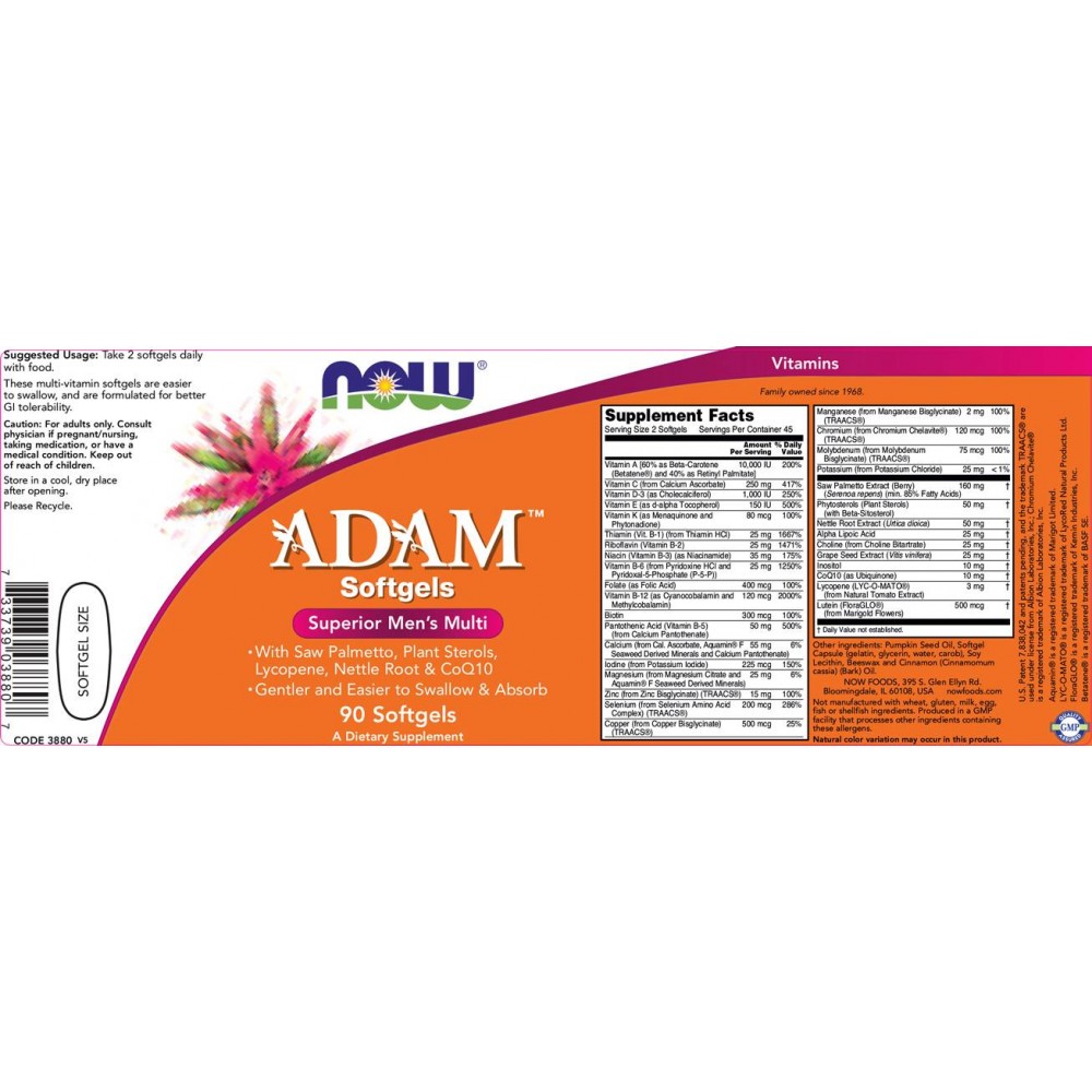 Adam Men's Vits - Формули за мъже
