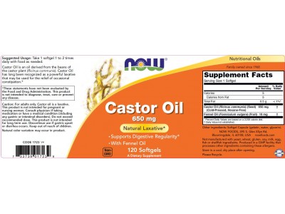 Castor Oil 650 mg