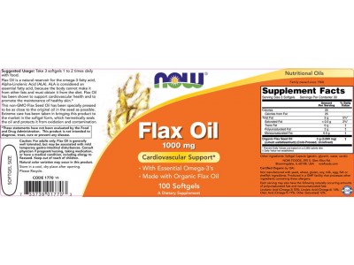 Flax Oil Organic 1000 mg
