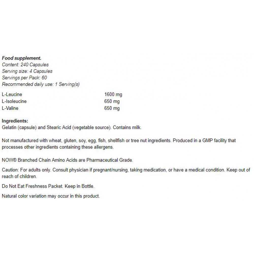 Branched Chain Amino Acids / BCAA - BCAA