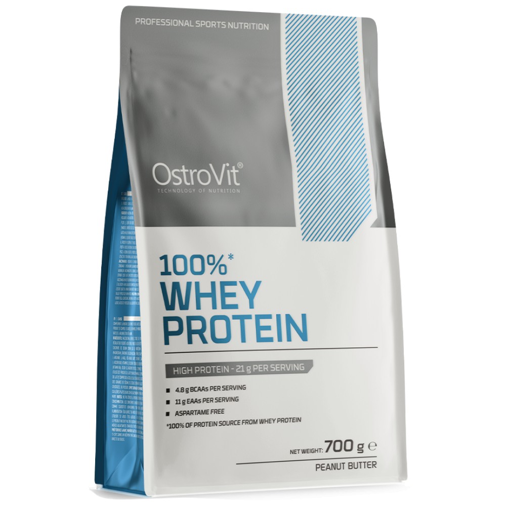 Whey Protein | 100% Whey Protein Concentrate + Funnel Pillbox FREE Фъстъчено масло - Суроватъчен протеин